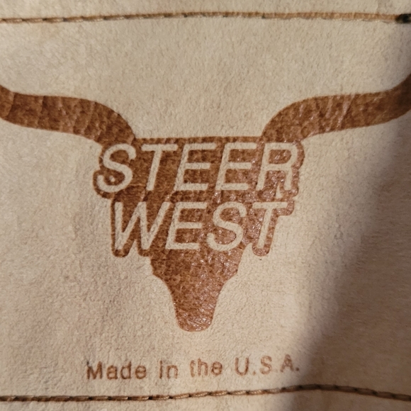 Vintage 80-90’s STEER WEST USA Button Up Shirt Western Southwestern Aztec Print - Picture 7 of 8